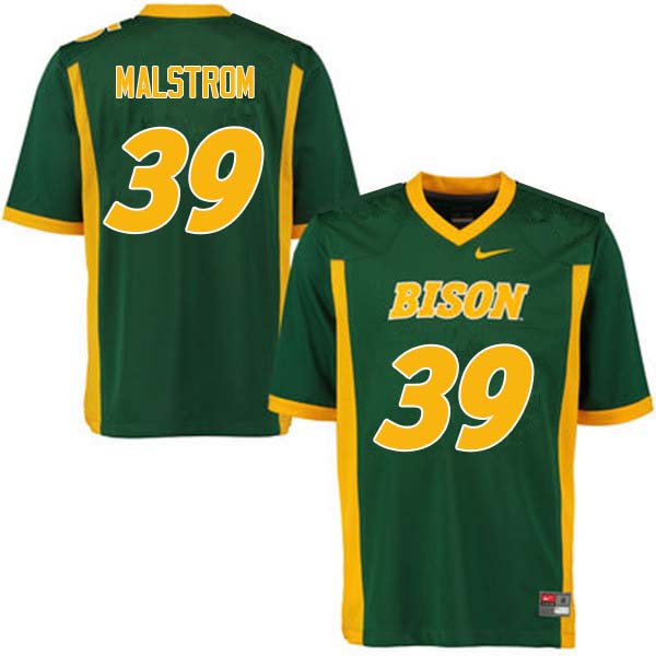 Men #39 Garrett Malstrom North Dakota State Bison College Football Jerseys Sale-Green